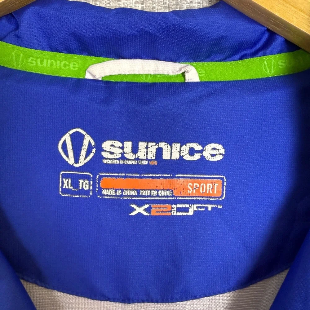 Sunice‎ Sport Pullover Windbreaker Lightweight Jacket XL Golf Blue